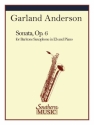 Garland Anderson Sonata Op 6 Baritone Saxophone Buch