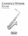 Lawrence Weiner Etude Tenor Saxophone Buch