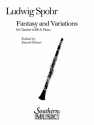 Ludwig Spohr Fantasy And Variations Clarinet Buch