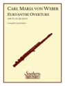 Carl Maria von Weber Overture Euryanthe Fltenquartett Partitur