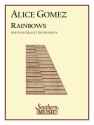 Alice Gomez Rainbows Percussionensemble Partitur