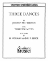 Johann Mattheson Three (3) Dances 3 Trompeten Buch