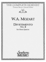 Wolfgang Amadeus Mozart Divertimento No. 8 Horn Quartet Partitur