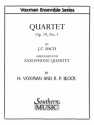 Quartet op.19 no.1 fr Saxophonquartett Partitur und Stimmen