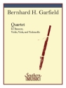 Bernhard H. Garfield Quartet for Bassoon, Violin, Viola and Violonce Bassoon and String Trio Partitur + Stimmen