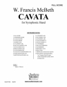 W. Francis McBeth Cavata Concert Band Partitur