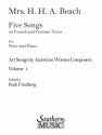 5 Songs on French and German Texts for voice and piano