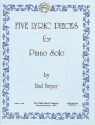 Emil Beyer Five Lyric Pieces Klavier Buch