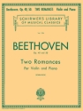 Ludwig van Beethoven, Op. 40 and 50 Two Romances Violine und Klavier Buch