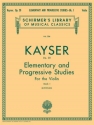 Heinrich Ernst Kayser, 36 Elementary & Progressive Studies, Op. 20 Viola Buch