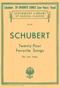 Franz Schubert, Twenty-Four Favorite Songs For Low Voice Low Voice and Piano Buch