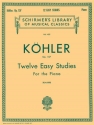 Louis Khler, 12 Easy Studies, Op. 157 Klavier Buch