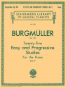 Friedrich Burgmller, 25 Easy and Progressive Studies for the Piano Klavier Buch