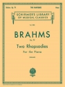 Johannes Brahms, Two Rhapsodies Op.79 Klavier Buch