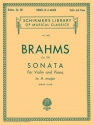 Johannes Brahms, Sonata For Violin And Piano In A Major Op.100 Violine und Klavier Buch