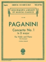 Niccol Paganini, Violin Concerto No.1 In D First Movement Violine und Klavier Buch