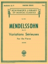 Felix Mendelssohn Bartholdy, Variations Serieuses Op.54 Klavier Buch