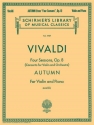 Antonio Vivaldi, Autumn From 'Four Seasons' Op.8 Violine und Klavier Buch