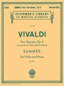 Antonio Vivaldi, Summer From 'Four Seasons' Op.8 Violine und Klavier Buch