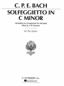 Solfeggietto in C Minor for piano (left hand alone)