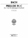 Prelude In C Major from 'The Well-tempered Clavichord' for piano