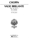 Frdric Chopin, Valse Brillante In A Minor Op.34 No.2 Klavier Buch