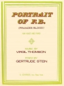 Virgil Thomson, Portrait of F.B. (Frances Blood) Vocal and Piano Buch