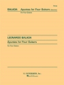 Leonardo Balada, Apuntes (Sketches) 4 Guitars Buch