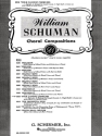 W Schuman, Four Canonic Choruses SATB Chorpartitur