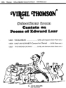 Virgil Thomson, Half An Alphabet SATB and Piano Chorpartitur