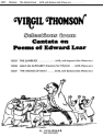 Virgil Thomson, The Akond Of Swat Solo Baritone Voice + SATB Chorpartitur