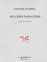 Samuel Barber, Melodies Passageres Op.27 Medium Voice and Piano Buch