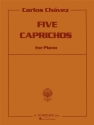 Carlos Chvez, 5 Capriches Klavier Buch