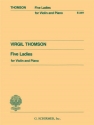 Virgil Thomson, Five Ladies Violine und Klavier Buch