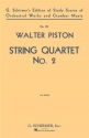 Walter Piston, String Quartet No. 2 Streichquartett Partitur