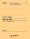 Ernest Bloch, Suite Hebraique For Viola And Orchestra Violin and Orchestra Partitur