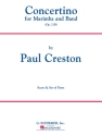 Paul Creston, Concertino for Marimba and Band Op. 21b Marimba and Concert Band Partitur + Stimmen