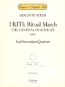 Giacinto Scelsi, I Riti: Ritual March - The Funeral of Achilles Percussionensemble Partitur + Stimmen