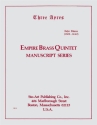 John Adson, 3 Ayers Blechblserquintett Partitur + Stimmen