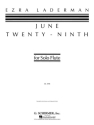 Ezra Laderman, June Twenty-Ninth Flute Buch