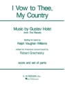 Gustav Holst_Ralph Vaughan Williams, I Vow To Thee My Country Concert Band Partitur + Stimmen