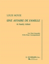 Louis Moyse, Une Affaire de Famille Flute Ensemble and Piano Partitur + Stimmen