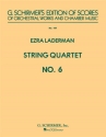 Ezra Laderman, String Quartet No. 6 Streichquartett Partitur