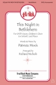 This Night In Bethlehem SATB, Children or Solo Chorpartitur