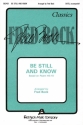 Fred Bock, Be Still and Know SATB Chorpartitur