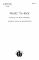 Music To Hear SATB Chorpartitur