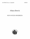 Ruth Watson Henderson, Missa Brevis SSATB a Cappella Chorpartitur