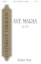 Gyrgy Orbn, Ave Maria (In D) SATB a Cappella Chorpartitur