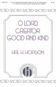 Hal H. Hopson, O Lord, Creator Good And Kind SSATB, 1 or 2 Soloists, Keyboard Chorpartitur