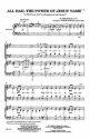 W. Schrubsole, All Hail The Pow'r Of Jesus's Name SATB and Keyboard Chorpartitur